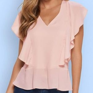 Venus Flutter Sleeve blouse 2X